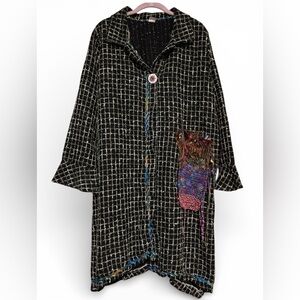 Cow & lizard- one button jacket